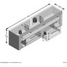 VIBIO 2 TV-/Hifi-Schrank - Handgefertigt in Eiche und Weiß - L180 x H5