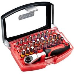 JUEGO DE BROCAS CONNEX + TRINQUETE 32PZS
