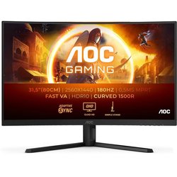 Ecran PC incurvé Gamer - AOC - 32   - QHD - 180Hz - Dalle Fast VA - 0,