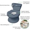 INGENUITY Mini Toilette enfant avec Réducteur de Toilette inclus, Chas