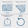Scie circulaire sans fil BC-CS165-X - brushless lame 165mm coupe max 5