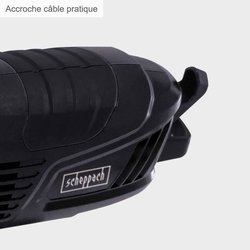 Taille-haie électrique télescopique - SCHEPPACH- ETHT1000 - Capacité d