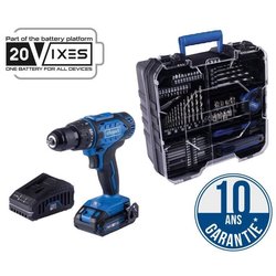 Trapano avvitatore a batteria 20V IXES + 1 batteria da 2 Ah, caricabat