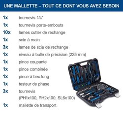 VALIGETTA PORTAUTENSILI DA 97 PEZZI WZK120 - SCHEPPACH