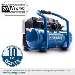 Accucompressor met 2Ah startkit + 2Ah accu C-ACT160/6-X - Set 2.5 - SC