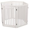 TRIXIE Barrera con puerta - 60/160 x 81 cm - Blanco - Para perros