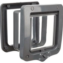 Chatiere - 4 Positionen - Mit Tunnel - 20 × 22 cm - Grau