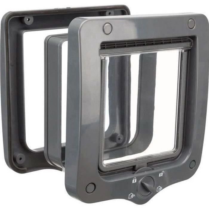 Chatiere - 4 posizioni - Con tunnel - 20 × 22 cm - Grigio