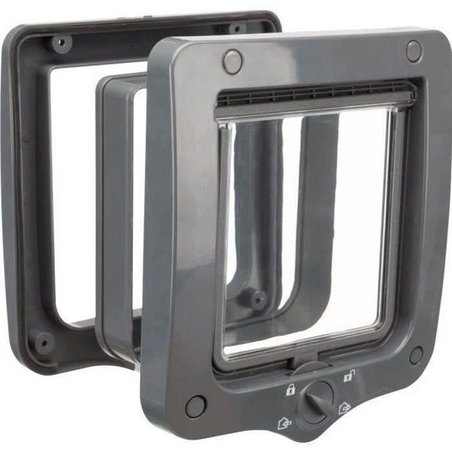 Chatiere - 4 posizioni - Con tunnel - 20 × 22 cm - Grigio