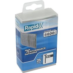 Rapid Agraf Befestigungselemente  Nr. 8  25 mm  5600 Stück  100er-