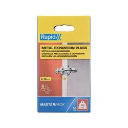 RAPID - Metall-Spreizdübel für Gipskartonplatten 616 mm | 50er-Pack |