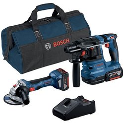 Kit trapano a percussione e smerigliatrice - Bosch - 0615A50037