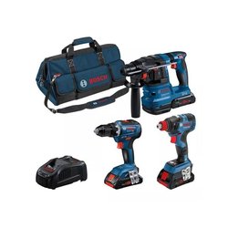 KOMBI-SET 3 WERKZEUGE 18V: GSR 18V-55 + GDX 18V-200 + GBH 18V-22 + Pro