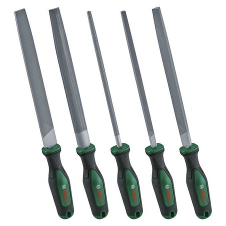 Bosch Set van 5 vijlen (ronde/halfronde/platte/driehoekige/vierkante v