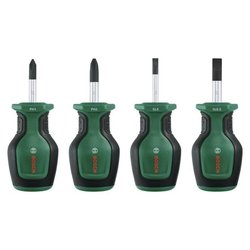 Bosch Set of 4 short screwdrivers (compact for screwing in tight space