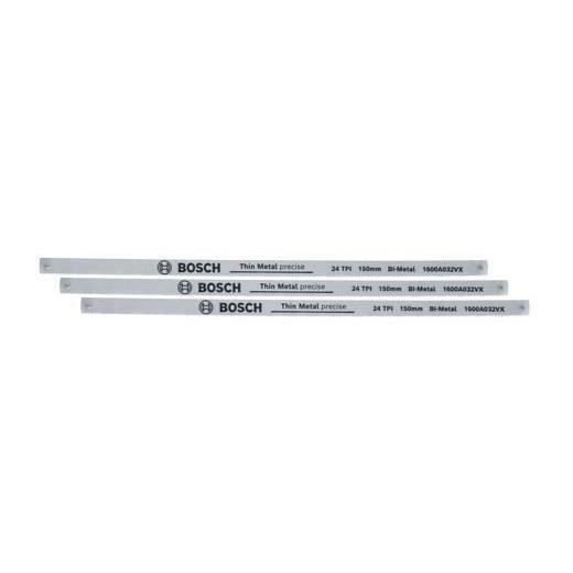 Bosch Precise 150 mm reciprocating saw blade set of 3 (durable bi-meta