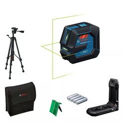 Laser a linea GLL 20-22 G - BOSCH - con 4 batterie da 1,5 V - treppied
