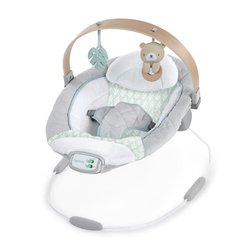 INGENUITY Transat bébé Nate l Ourson avec arche d éveil en bois,  cade