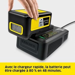 KARCHER POWER 36V/2,5 Ah accu met LCD scherm en snellader