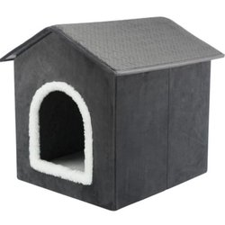Refugio - TRIXIE - Livia - 38 x 41 x 44 cm - Gris oscuro / Blanco