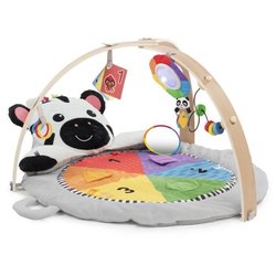 BABY EINSTEIN ZEN LE ZEBRE Tapis d éveil arche de jeu en bois,  jouets