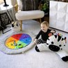 BABY EINSTEIN Zen s Activity Milestones play mat with wooden bar, mult