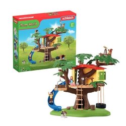 Cabane aventure dans les arbres, coffret de 60 pieces détaillées avec 