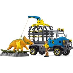 Mission de transport Dino, coffret de 43 pieces avec figurine tricérat