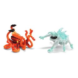 Figurine del duo Lava Octopus vs Ice Bug, SCHLEICH 70826 Creature Eldr