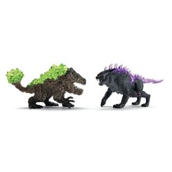 Figurines Duo Lynx des Ténebres vs Broyeur de Pierre, SCHLEICH 70827 E