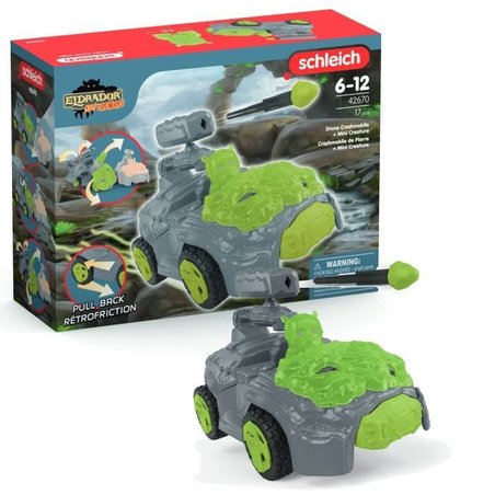 Pierre s Crashmobile with Mini Creature, Car Set with Fantasy Figure, 