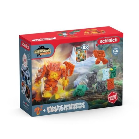 Figurine Lava Robot Value Pack, Schleich 72225 Gamme Eldrador Creature