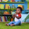 BRIGHT STARTS Hochet musical lumineux -- Giggle & Glow - Jouet éléphan