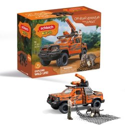 Figurine Aventures en 4x4 dans la jungle, Schleich 42720 Gamme Wild Li