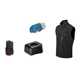 Bosch Professional GHV 12+18V XA heated jacket size 2XL, with 12V batt