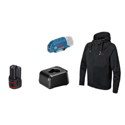 Bosch Professional GHH 12+18V XA heated jacket size S with 12V battery