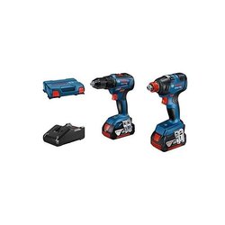 COMBO KIT 2 18V GEREEDSCHAP: GDX 18V-200 + GSR 18V-55 + GBA 18V 2x4.0A