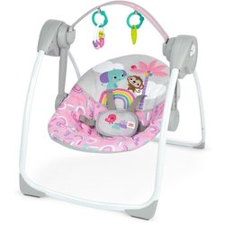 Tragbare und kompakte Schaukel  BRIGHT STARTS  Pink Paradise  Autom