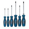 Set van 6 platte schroevendraaiers