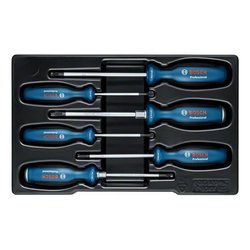 Set van 6 platte schroevendraaiers