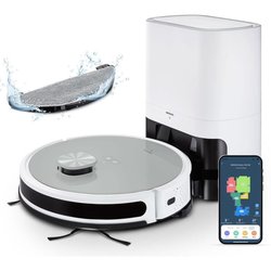 MEDION X21 SW - Robot Vacuum Cleaner with Drain Station - Laser Naviga