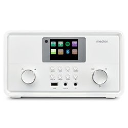 Internetradio - MEDION - DAB - Bluetooth - 2x10W RMS - Weiß