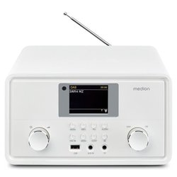 Internetradio - MEDION - DAB - Bluetooth - 2x10W RMS - Wit