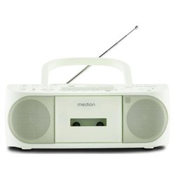 Radio CD K7 - MEDION - FM - 2x3W RMS - Verde