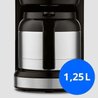 Digital Insulated Filter Coffee Maker - MEDION - 900W - 1.2L - Silver