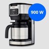 Digital Insulated Filter Coffee Maker - MEDION - 900W - 1.2L - Silver