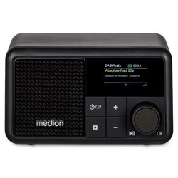 Mini-Radio - MEDION - DAB/FM - Mono 2W RMS - Schwarz