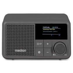 Mini Radio - MEDION - DAB/FM - Mono 2W RMS - Grijs