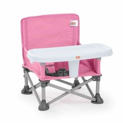 BRIGHT STARS Rehausseur de chaise, Rose,  pliable, nomade, de voyage, 