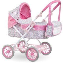Accessori per bambole - COROLLE - Carrozzina floreale - per bambole da
